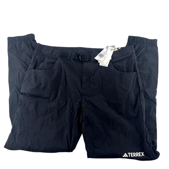 Adidas Men's Black Terrex Utilitas Hiking Zip-Off Pants Size L - Picture 4 of 10